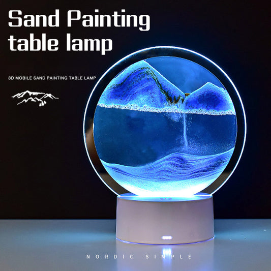 Creative Quicksand Lamp Table top Decoration