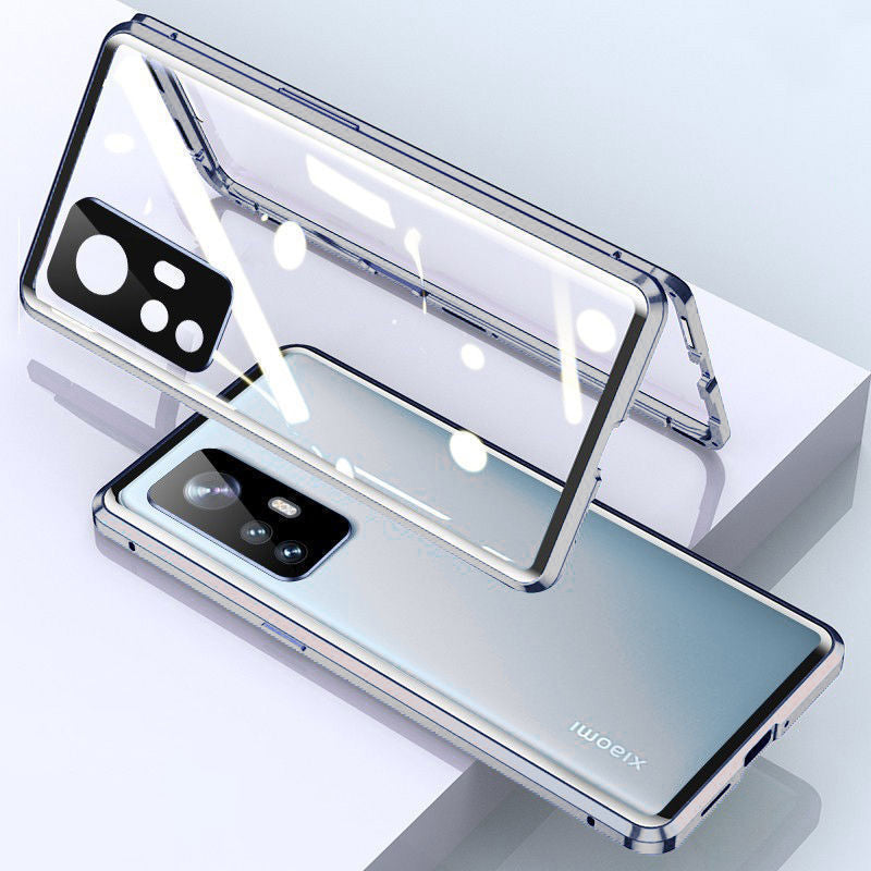 For Xiaomi 12pro Phone Case Magneto 11pro Double Side Glass Goggles Magnetic Suction All-Inclusive Anti-Fall Protective Cover
