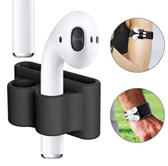 Portable Anti Lost Silicone Holder For AirPods Sports Wireless Earphone Fixed Case For Apple Air Pods Watch Band Holder