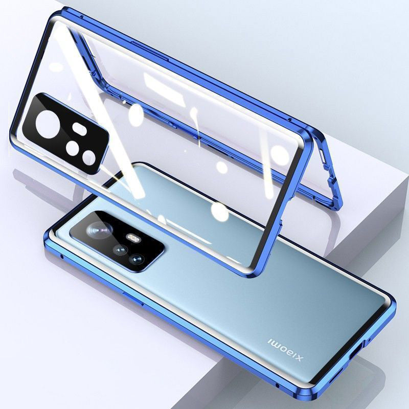 For Xiaomi 12pro Phone Case Magneto 11pro Double Side Glass Goggles Magnetic Suction All-Inclusive Anti-Fall Protective Cover