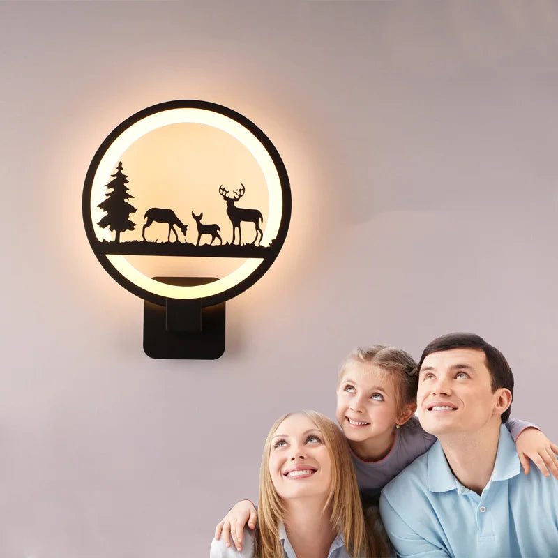 LED Wall Lamp. Modern Creative Bedroom Wall Light. Indoor Living Room Lighting Decoration