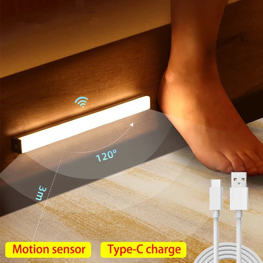 Motion Sensor Light Wireless LED Night Lights Bedroom Decor Light Detector Wall Decorative Lamp Staircase Closet Room Aisle Ligh